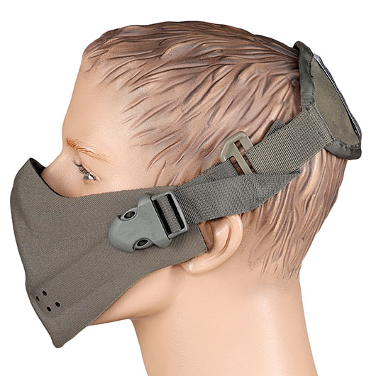WoSport Brave High Speed Lightweight 900D Airsoft-Halbmaske 700 FPS grau Bild 2