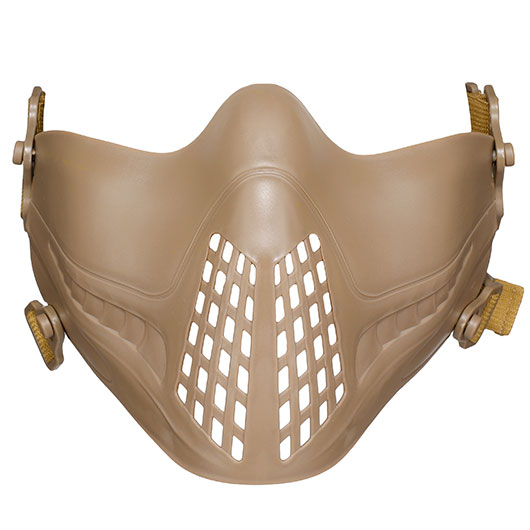 WoSport Pilot TPU-Verbundkunststoff Airsoft-Halbmaske 600 FPS tan Bild 5