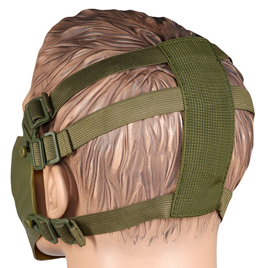 WoSport Pilot TPU-Verbundkunststoff Airsoft-Halbmaske 600 FPS oliv Bild 3