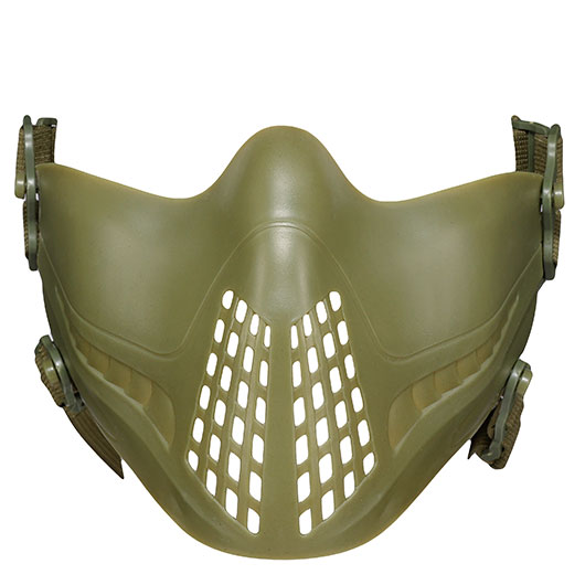 WoSport Pilot TPU-Verbundkunststoff Airsoft-Halbmaske 600 FPS oliv Bild 5