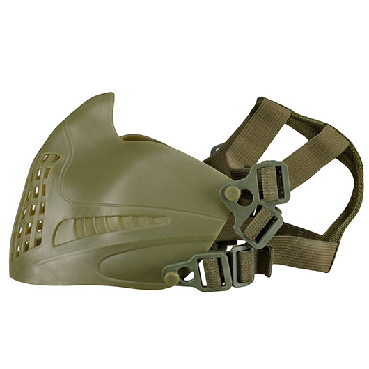 WoSport Pilot TPU-Verbundkunststoff Airsoft-Halbmaske 600 FPS oliv Bild 6