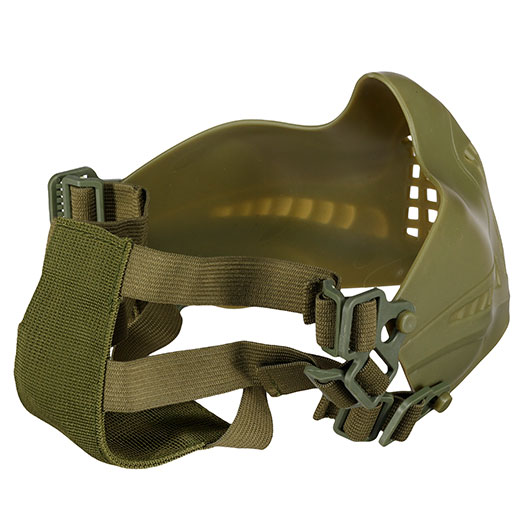 WoSport Pilot TPU-Verbundkunststoff Airsoft-Halbmaske 600 FPS oliv Bild 7