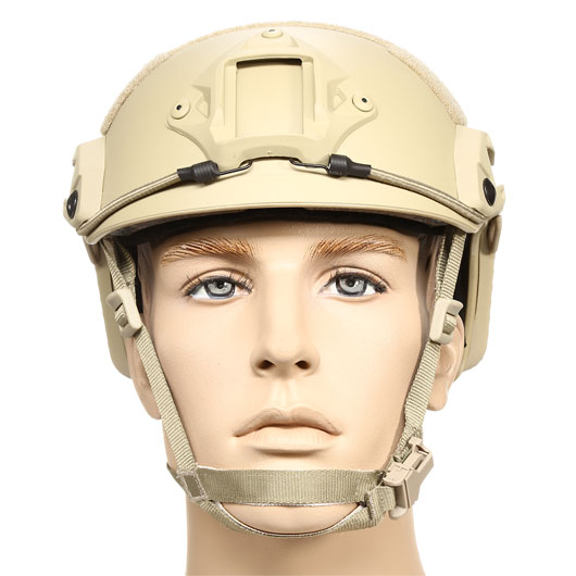 nHelmet Airsoft Helm FAST Maritime Standard Railed mit NVG Mount Dark Earth Bild 2