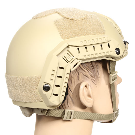 nHelmet Airsoft Helm FAST Maritime Standard Railed mit NVG Mount Dark Earth Bild 3