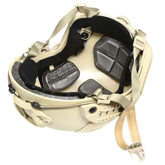 nHelmet Airsoft Helm FAST Maritime Standard Railed mit NVG Mount Dark Earth Bild 9