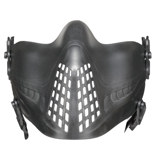 WoSport Pilot TPU-Verbundkunststoff Airsoft-Halbmaske 600 FPS schwarz Bild 5