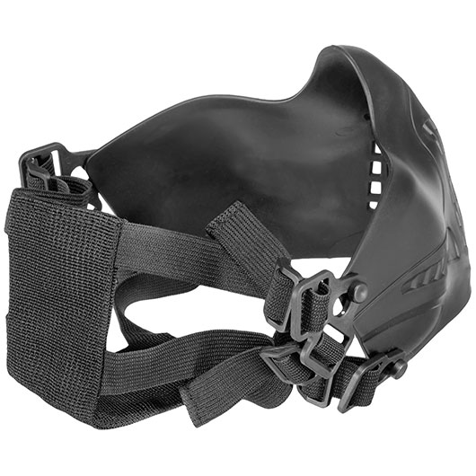 WoSport Pilot TPU-Verbundkunststoff Airsoft-Halbmaske 600 FPS schwarz Bild 7