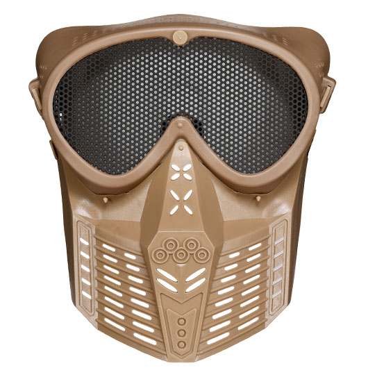 Fidragon SA-Upgrade Gittermaske mit Mundabdeckung Full Face Desert Tan Bild 1