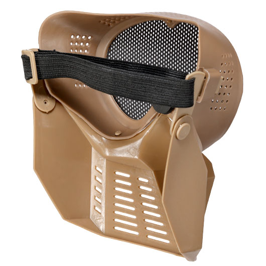 Fidragon SA-Upgrade Gittermaske mit Mundabdeckung Full Face Desert Tan Bild 3