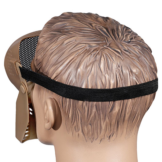 Fidragon SA-Upgrade Gittermaske mit Mundabdeckung Full Face Desert Tan Bild 7