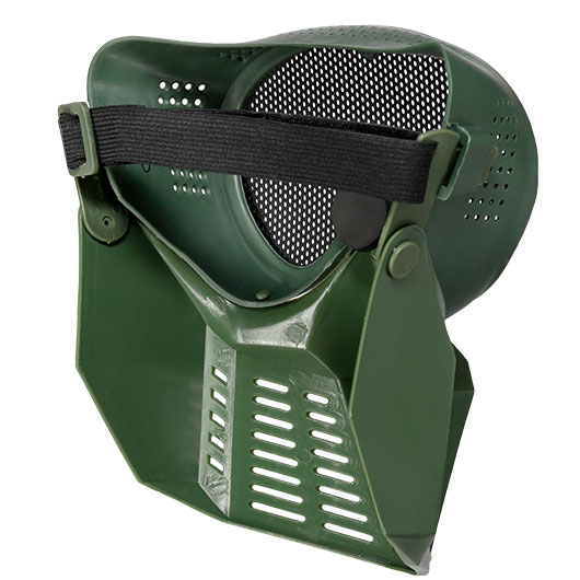 Fidragon SA-Upgrade Gittermaske mit Mundabdeckung Full Face oliv Bild 3