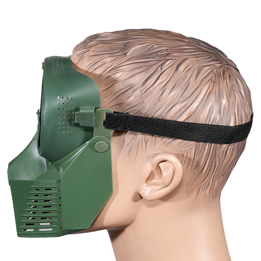 Fidragon SA-Upgrade Gittermaske mit Mundabdeckung Full Face oliv Bild 6