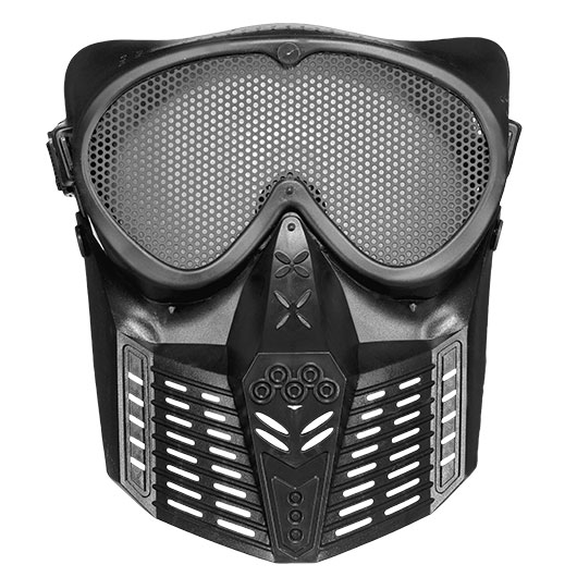 Fidragon SA-Upgrade Gittermaske mit Mundabdeckung Full Face schwarz Bild 1