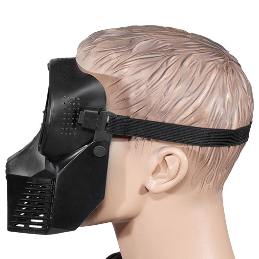 Fidragon SA-Upgrade Gittermaske mit Mundabdeckung Full Face schwarz Bild 6
