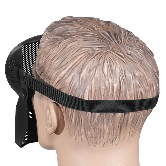 Fidragon SA-Upgrade Gittermaske mit Mundabdeckung Full Face schwarz Bild 7