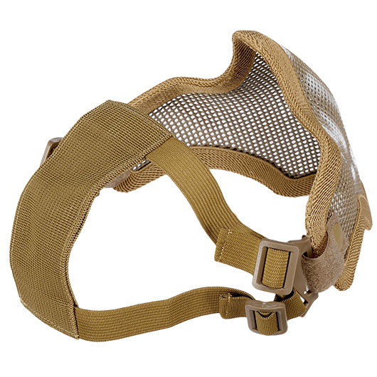 WoSport WST Scout V1 Airsoft Gittermaske Lower Face Tan Skull Bild 7