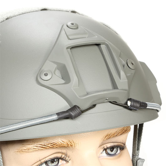 nHelmet Airsoft Helm FAST Maritime Standard Railed mit NVG Mount Foliage Green Bild 5