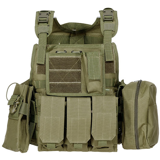 WoSport Kingrin M4 Tactical Molle Vest Einsatzweste oliv