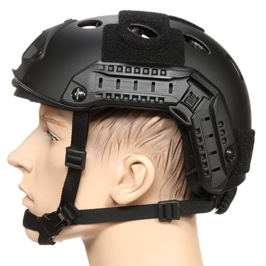 nHelmet Airsoft Helm FAST PJ Maritime Railed mit NVG Mount schwarz Bild 1
