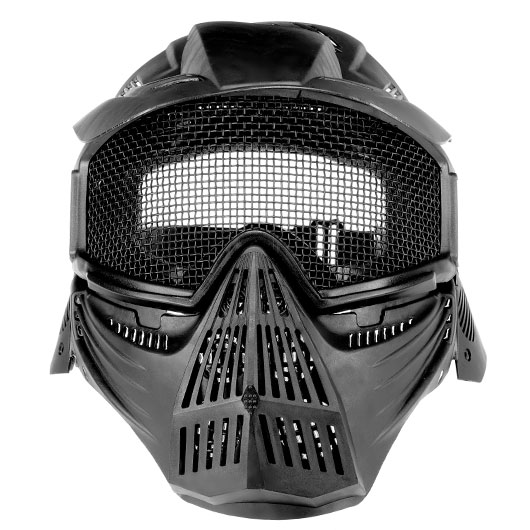 Fidragon Transformer Leader Gittermaske m. Mundabdeckung Full Face schwarz Bild 5