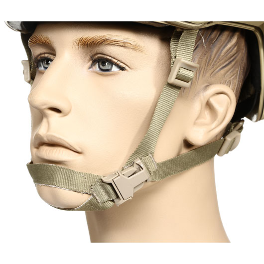 nHelmet Airsoft Helm FAST PJ Maritime Railed mit NVG Mount Dark Earth Bild 6