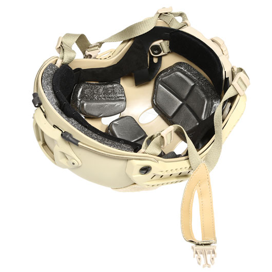 nHelmet Airsoft Helm FAST PJ Maritime Railed mit NVG Mount Dark Earth Bild 9
