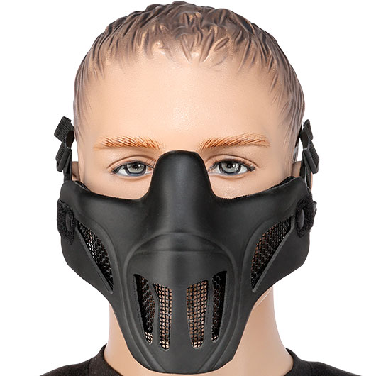 WoSport WST Scout V1 Improved Airsoft Gittermaske Lower Face schwarz Bild 1
