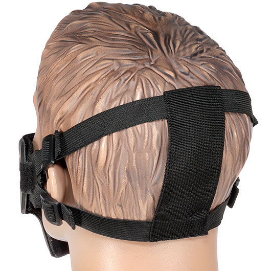 WoSport WST Scout V1 Improved Airsoft Gittermaske Lower Face schwarz Bild 3