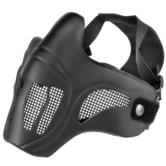 WoSport WST Scout V1 Improved Airsoft Gittermaske Lower Face schwarz Bild 4