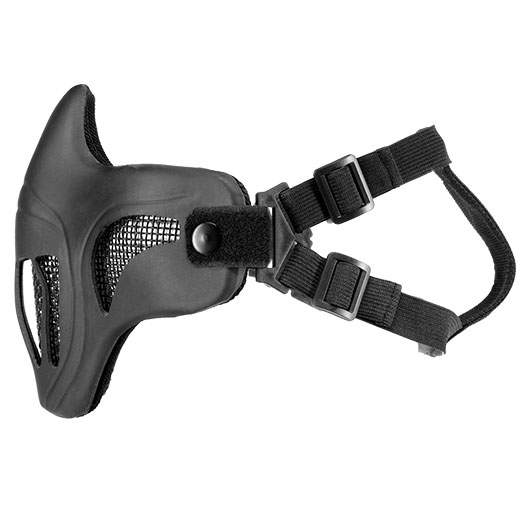 WoSport WST Scout V1 Improved Airsoft Gittermaske Lower Face schwarz Bild 6