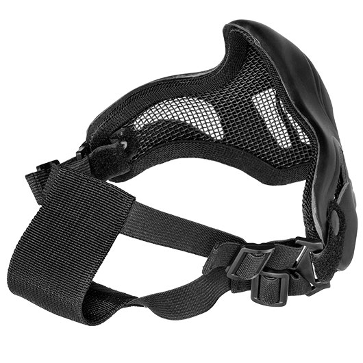WoSport WST Scout V1 Improved Airsoft Gittermaske Lower Face schwarz Bild 7