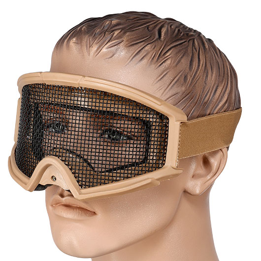 WoSport Transformer Foundation Steelmesh Eye Protection Airsoft Gitterbrille tan Bild 4