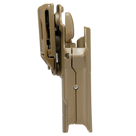 WoSport Universal Type-E Holster Kunststoff m. Grtelhalter fr Pistolen rechts tan Bild 2