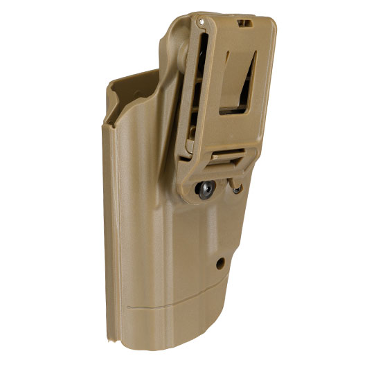 WoSport Universal Type-E Holster Kunststoff m. Grtelhalter fr Pistolen rechts tan Bild 5