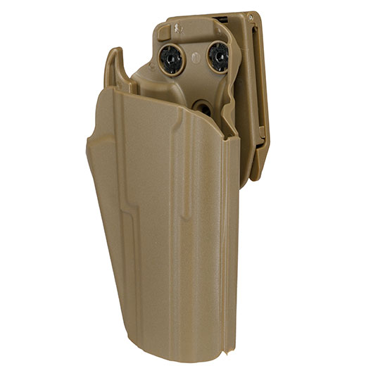 WoSport Universal Type-E Holster Kunststoff m. Grtelhalter fr Pistolen rechts tan Bild 7
