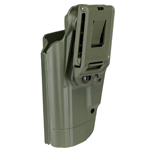 WoSport Universal Type-E Holster Kunststoff m. Grtelhalter fr Pistolen rechts oliv Bild 5