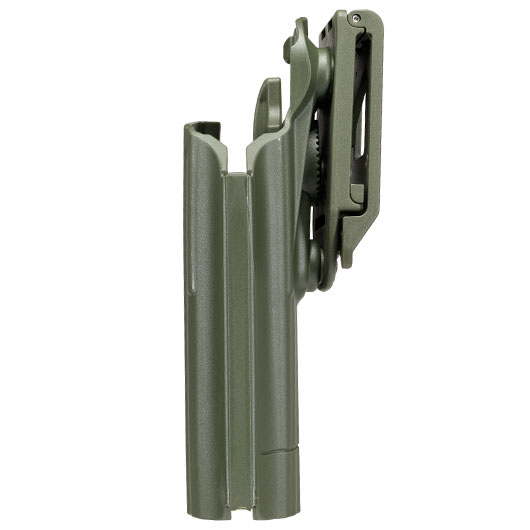 WoSport Universal Type-E Holster Kunststoff m. Grtelhalter fr Pistolen rechts oliv Bild 6