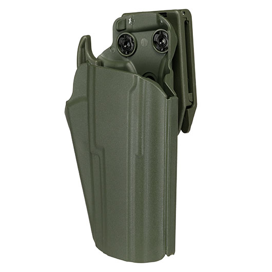 WoSport Universal Type-E Holster Kunststoff m. Grtelhalter fr Pistolen rechts oliv Bild 7