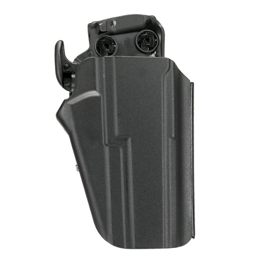 WoSport Universal Type-E Holster Kunststoff m. Grtelhalter fr Pistolen rechts schwarz