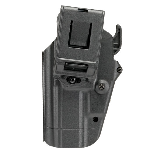 WoSport Universal Type-E Holster Kunststoff m. Grtelhalter fr Pistolen rechts schwarz Bild 4