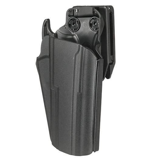 WoSport Universal Type-E Holster Kunststoff m. Grtelhalter fr Pistolen rechts schwarz Bild 7