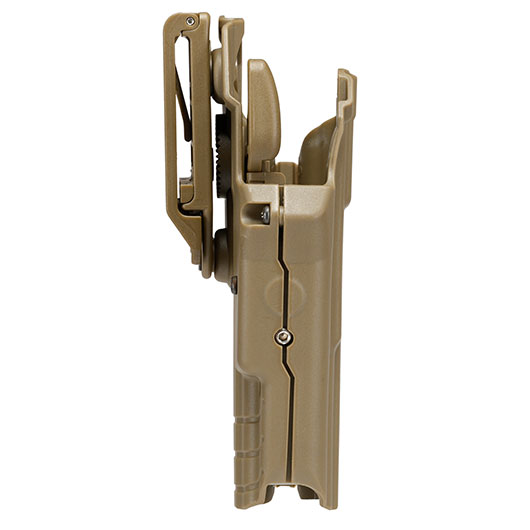 WoSport Universal Type-D Holster Kunststoff m. Grtelhalter fr Pistolen rechts tan Bild 2