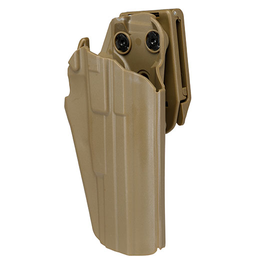 WoSport Universal Type-D Holster Kunststoff m. Grtelhalter fr Pistolen rechts tan Bild 7