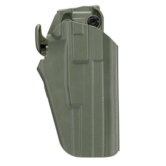 WoSport Universal Type-D Holster Kunststoff m. Grtelhalter fr Pistolen rechts oliv