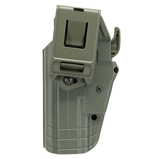 WoSport Universal Type-D Holster Kunststoff m. Grtelhalter fr Pistolen rechts oliv Bild 4