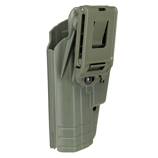 WoSport Universal Type-D Holster Kunststoff m. Grtelhalter fr Pistolen rechts oliv Bild 5