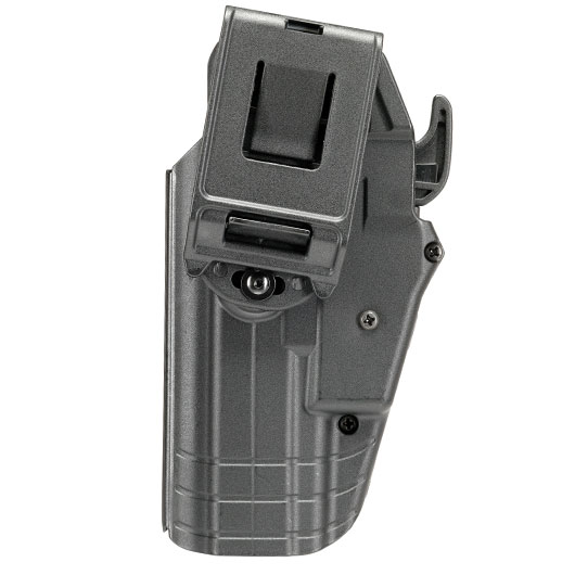 WoSport Universal Type-D Holster Kunststoff m. Grtelhalter fr Pistolen rechts schwarz Bild 4