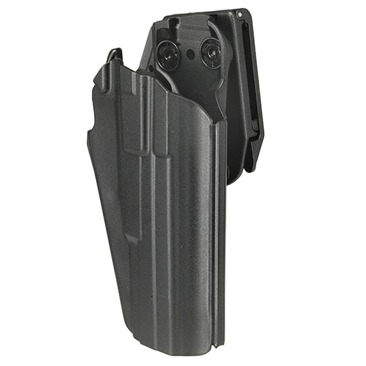 WoSport Universal Type-D Holster Kunststoff m. Grtelhalter fr Pistolen rechts schwarz Bild 7