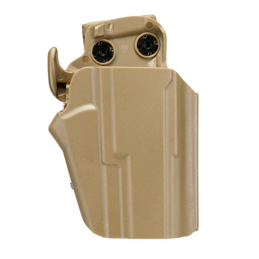 WoSport Universal Type-C Holster Kunststoff m. Grtelhalter fr Pistolen rechts tan