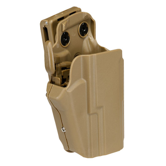 WoSport Universal Type-C Holster Kunststoff m. Grtelhalter fr Pistolen rechts tan Bild 1